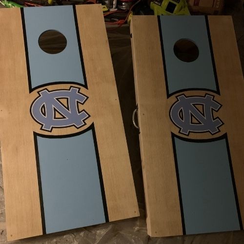 Curved Lines on Cornhole Boards