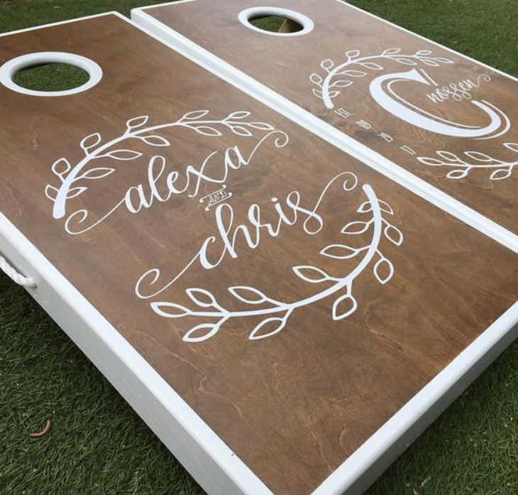 Custom Wedding Cornhole Boards