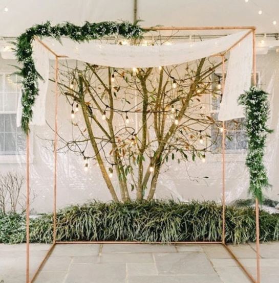 Copper Chuppah Rental in Raleigh Square