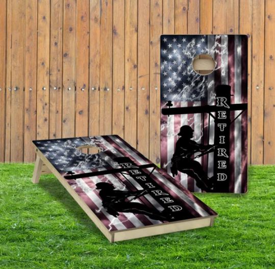 Lineman Cornhole Boards 2