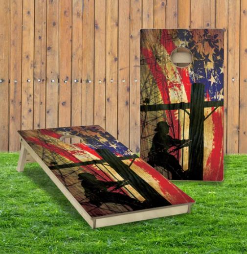 Lineman Cornhole Boards 7