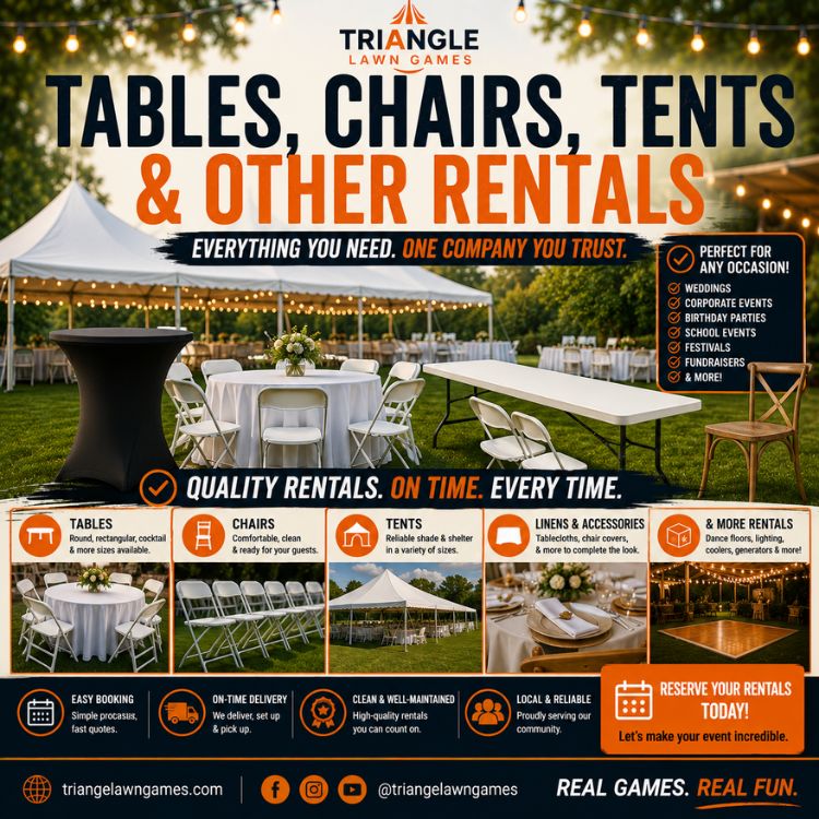 Tables Chairs Tents